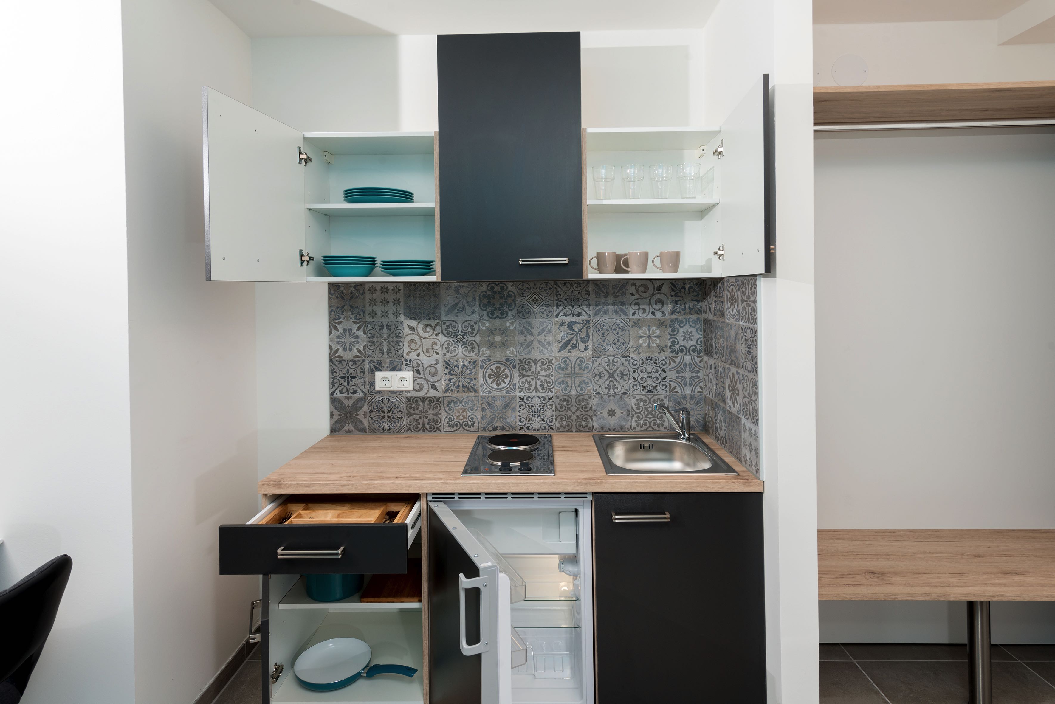 Motel24seven Vierbett Kueche